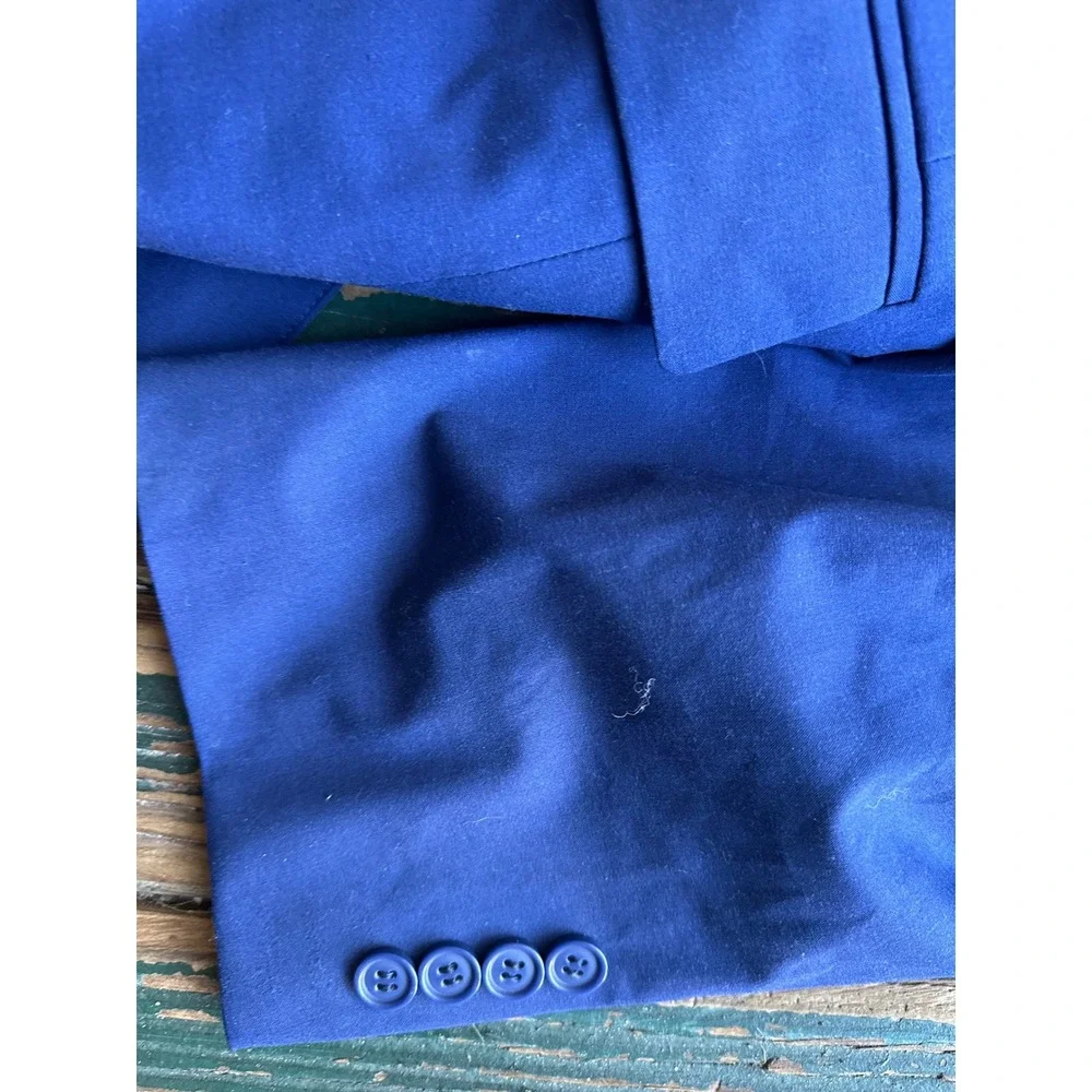 Joseph Abboud Mens Royal Blue 2-Piece Suit Jacket 52 Long Pants 47 Long Stretch
